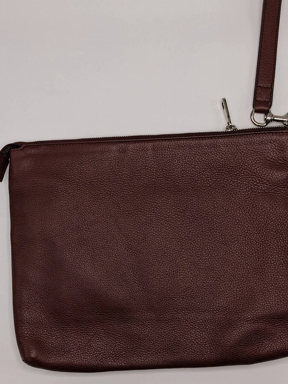 Gucci Soho Burgundy Leather Large Wristlet Clutch Pouch